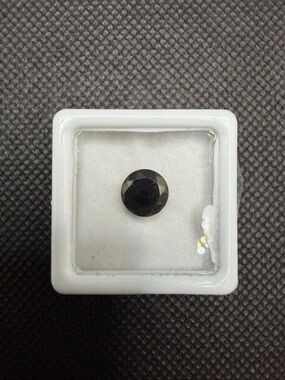 Silver Faceted Shungite Round  Loose Gemstone 8mm